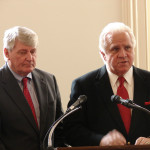 Maryland Senate President Thomas V. "Mike" Miller, and Maryland Speaker of the House of Delegates Michael Busch