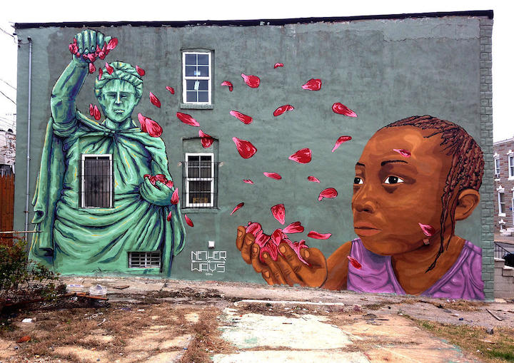 Mural by Nether and Stefan Ways in Baltimore
