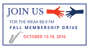 Fall Membership Drive (Credit WEAA)