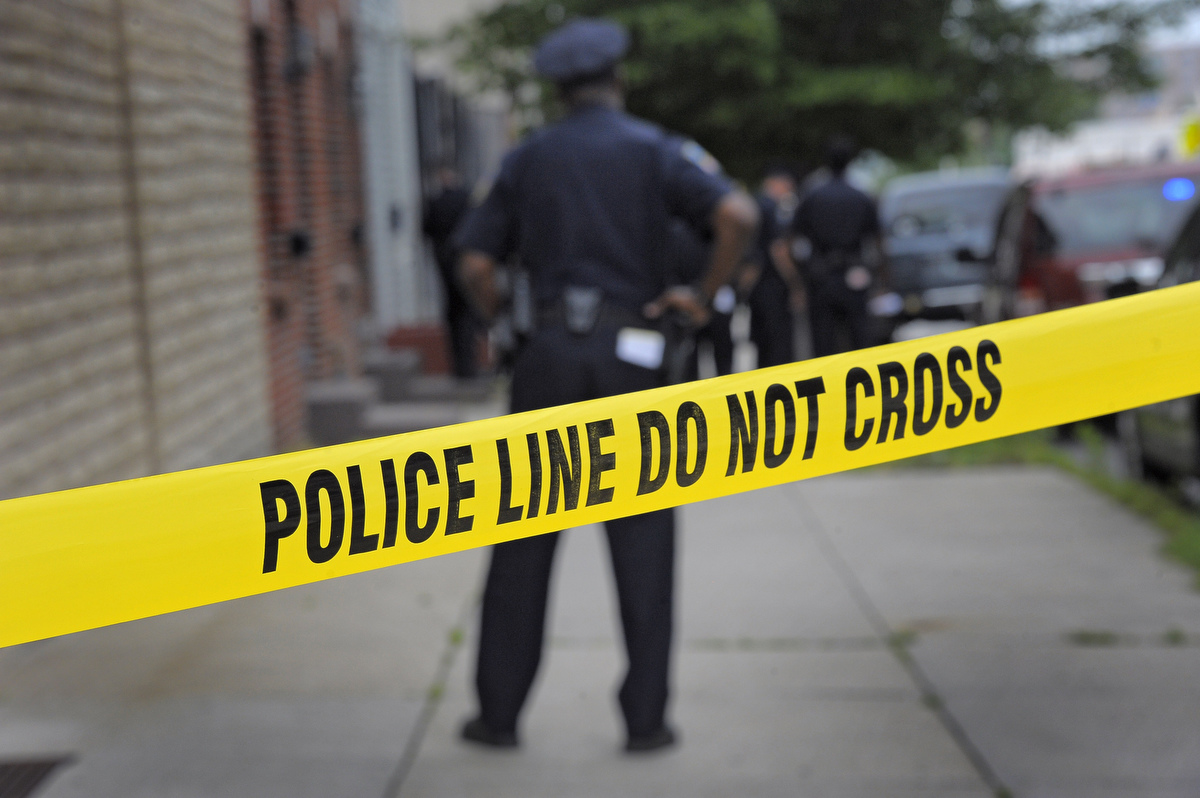 Baltimore Police Scene (Credit: Baltimore Sun)