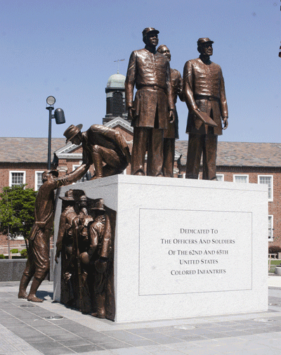 Black Union Soldier Memorial (Credit; Jubilo! The Emancipation Century Wordpress)